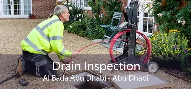 Drain Inspection Al Bada Abu Dhabi - Abu Dhabi