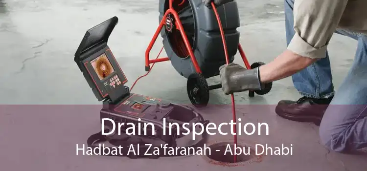 Drain Inspection Hadbat Al Za'faranah - Abu Dhabi