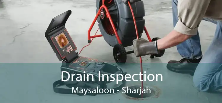 Drain Inspection Maysaloon - Sharjah