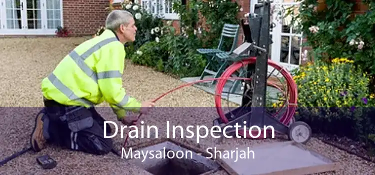 Drain Inspection Maysaloon - Sharjah