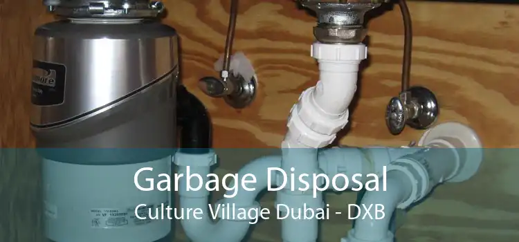 Garbage Disposal Culture Village Dubai - DXB