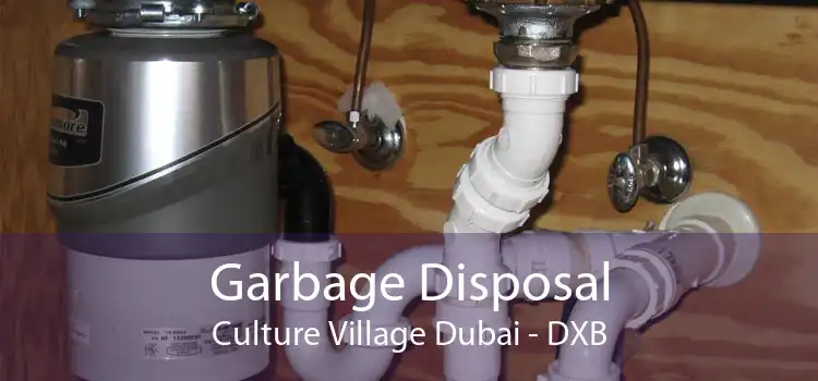 Garbage Disposal Culture Village Dubai - DXB