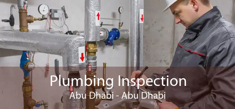 Plumbing Inspection Abu Dhabi - Abu Dhabi