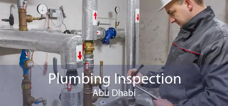 Plumbing Inspection Abu Dhabi