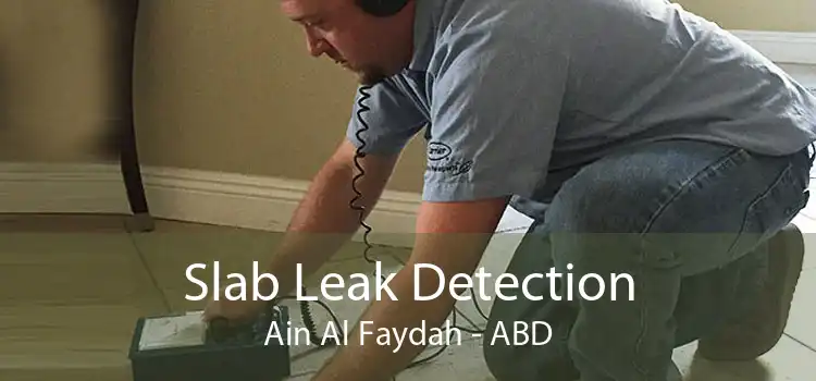 Slab Leak Detection Ain Al Faydah - ABD