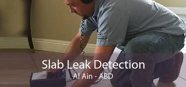 Slab Leak Detection Al Ain - ABD