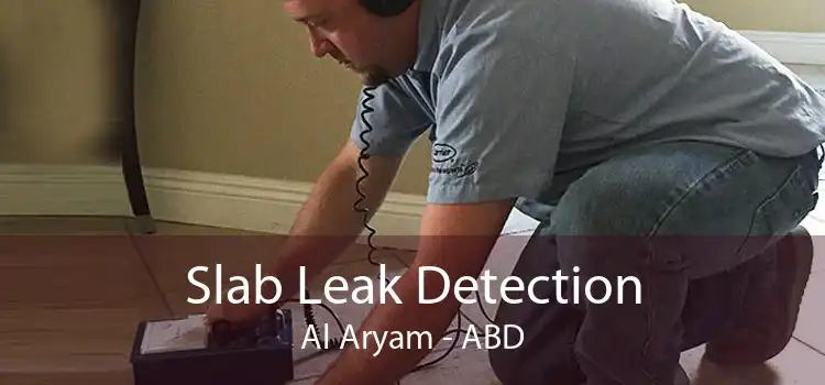 Slab Leak Detection Al Aryam - ABD