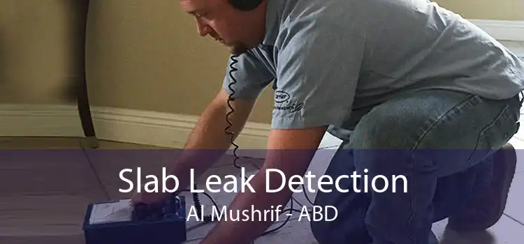 Slab Leak Detection Al Mushrif - ABD