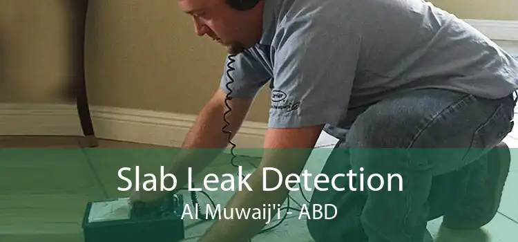 Slab Leak Detection Al Muwaij'i - ABD
