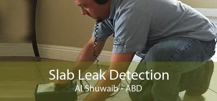 Slab Leak Detection Al Shuwaib - ABD