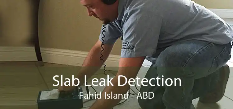 Slab Leak Detection Fahid Island - ABD