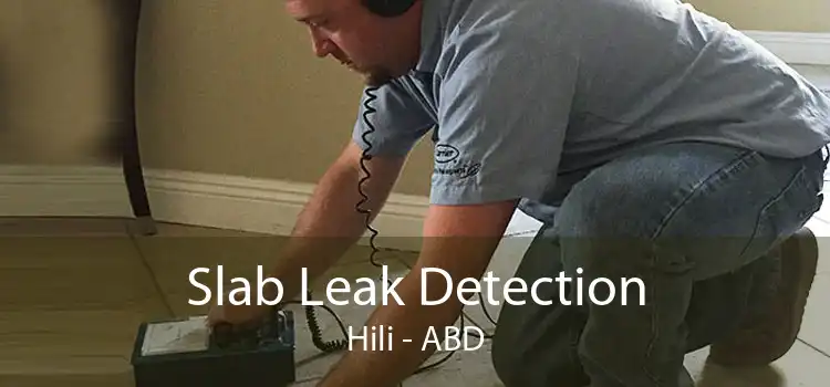 Slab Leak Detection Hili - ABD