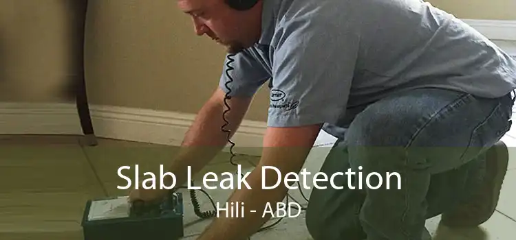 Slab Leak Detection Hili - ABD