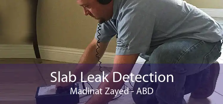 Slab Leak Detection Madinat Zayed - ABD