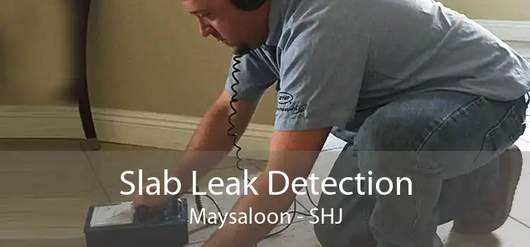 Slab Leak Detection Maysaloon - SHJ