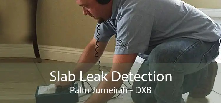 Slab Leak Detection Palm Jumeirah - DXB