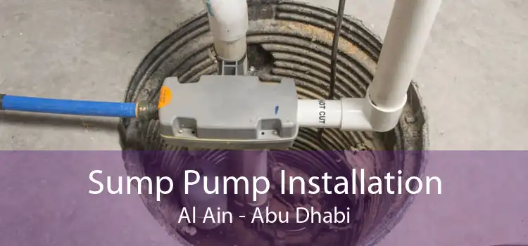 Sump Pump Installation Al Ain - Abu Dhabi