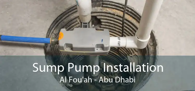 Sump Pump Installation Al Fou'ah - Abu Dhabi