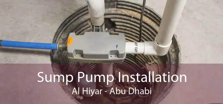 Sump Pump Installation Al Hiyar - Abu Dhabi