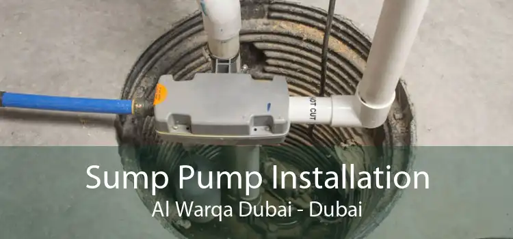 Sump Pump Installation Al Warqa Dubai - Dubai