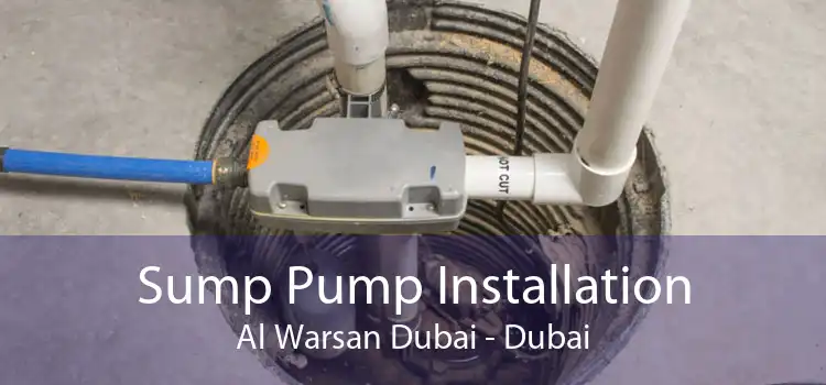 Sump Pump Installation Al Warsan Dubai - Dubai