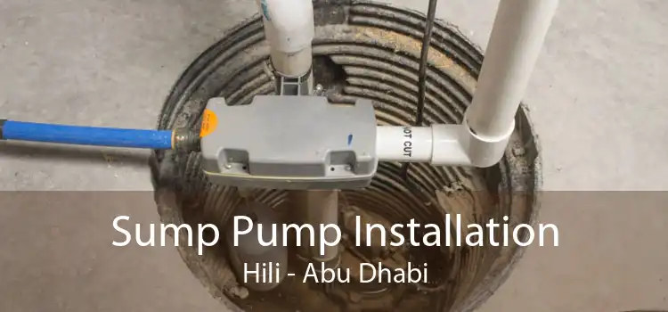 Sump Pump Installation Hili - Abu Dhabi