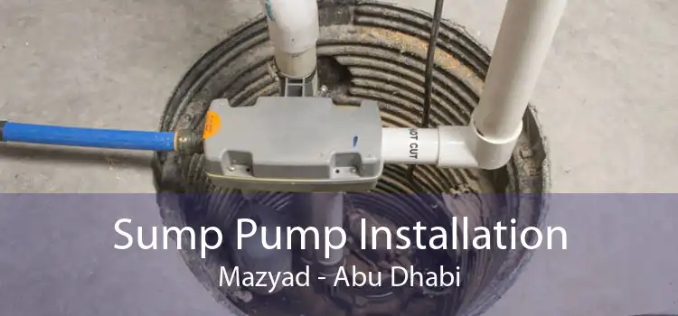 Sump Pump Installation Mazyad - Abu Dhabi