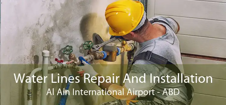 Water Lines Repair And Installation Al Ain International Airport - ABD