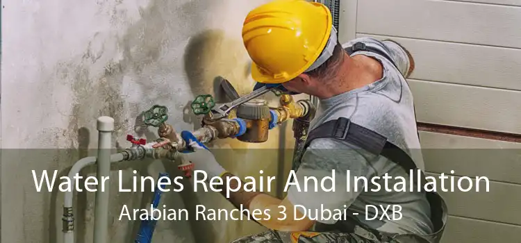 Water Lines Repair And Installation Arabian Ranches 3 Dubai - DXB