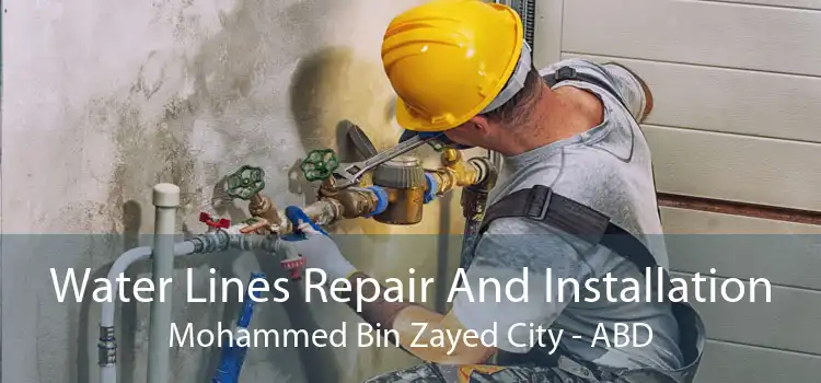 Water Lines Repair And Installation Mohammed Bin Zayed City - ABD