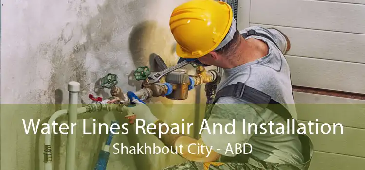 Water Lines Repair And Installation Shakhbout City - ABD