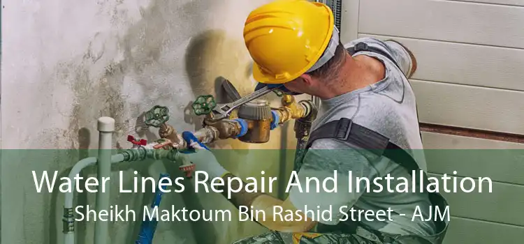 Water Lines Repair And Installation Sheikh Maktoum Bin Rashid Street - AJM